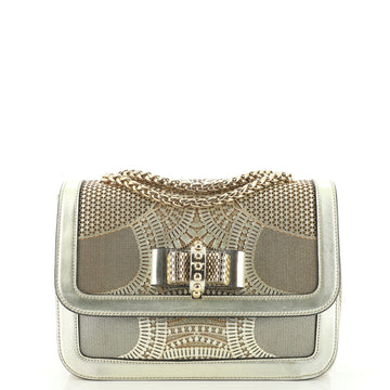Christian Louboutin Sweet Charity Shoulder Bag Laser Cut Leather Small