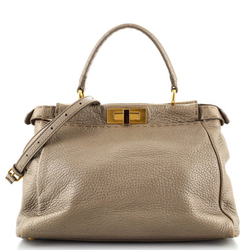 Fendi Selleria Peekaboo Bag Soft Leather Regular