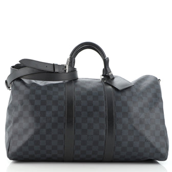 Louis Vuitton Keepall Bandouliere Bag Damier Cobalt 45