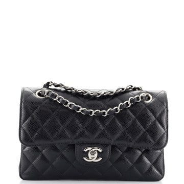 Chanel Classic Double Flap Bag Quilted Caviar Small