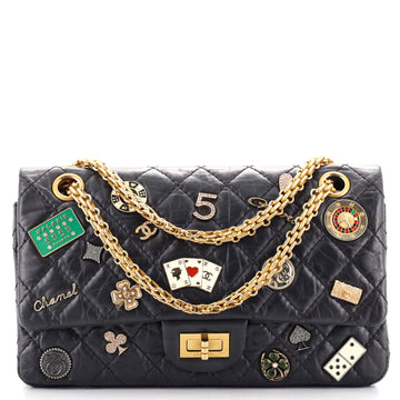 Chanel Lucky Charms Reissue 2.55 Flap Bag Quilted Aged Calfskin 225