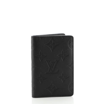 Louis Vuitton Pocket Organizer Monogram Seal Black