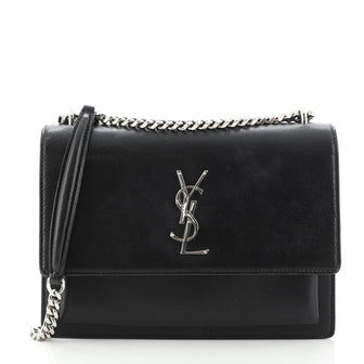 Saint Laurent Sunset Crossbody Bag Leather Medium