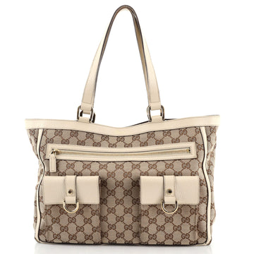 Gucci Abbey Pocket Tote GG Canvas Medium