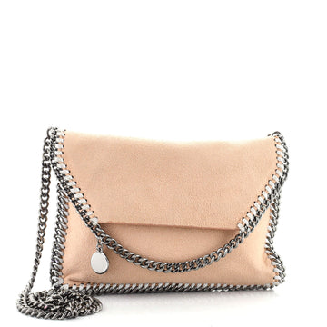 Stella McCartney Falabella Fold Over Flap Crossbody Bag Shaggy Deer Mini