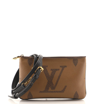 Louis Vuitton Double Zip Pochette Reverse Monogram Giant