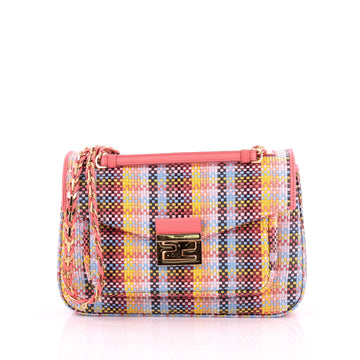 Fendi Be Baguette Woven Leather Medium