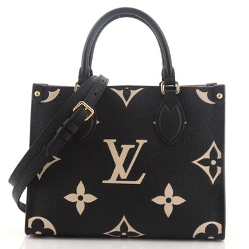 Louis Vuitton OnTheGo Tote Bicolor Monogram Empreinte Giant PM