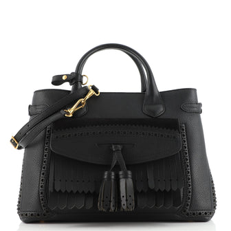 Burberry Brogues Tassel Banner Tote Leather Medium