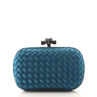 Bottega Veneta Box Knot Clutch Intrecciato Satin Small