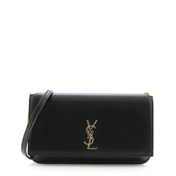 Saint Laurent Classic Monogram Phone Holder Shoulder Bag Leather