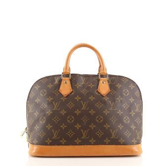 Louis Vuitton Vintage Alma Handbag Monogram Canvas PM