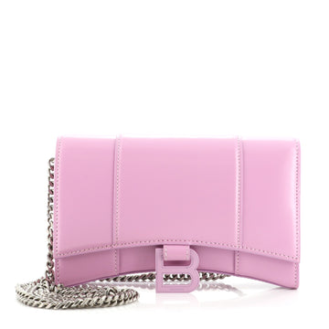 Balenciaga Hourglass Chain Wallet Leather