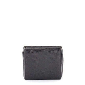 Louis Vuitton Porte-Monnaie Boit Coin Purse Taiga Leather