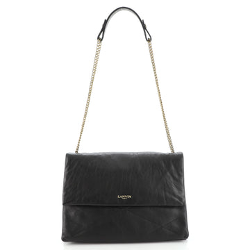 Lanvin Sugar Flap Shoulder Bag Quilted Leather Medium