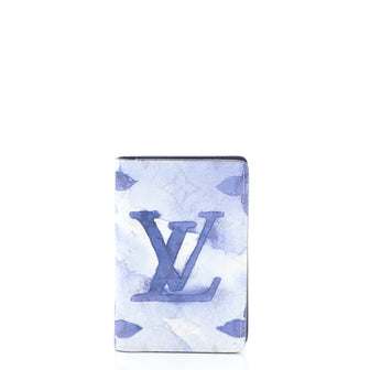 Louis Vuitton Pocket Organizer Limited Edition Monogram Watercolor Canvas