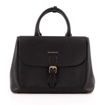 Burberry Saddle Convertible Satchel Leather Medium