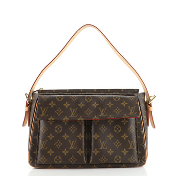 Louis Vuitton Viva Cite Handbag Monogram Canvas GM