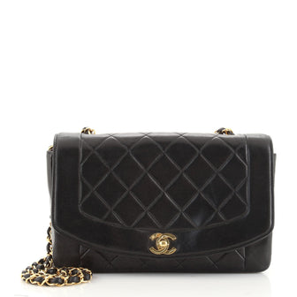 Chanel Vintage Diana Flap Bag Quilted Lambskin Medium