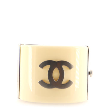 Chanel CC Cuff Bracelet Resin with Metal