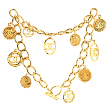 Chanel Vintage CC Lucky Charms Chain Link Belt Metal