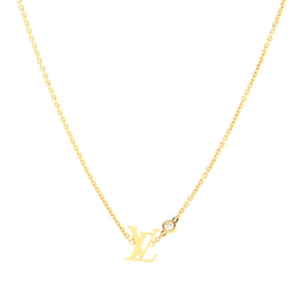 LOUIS VUITTON IDYLLE BLOSSOM LV PENDANT, YELLOW GOLD for sale at