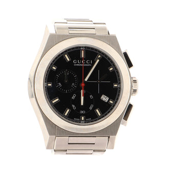Gucci Pantheon Chronograph Quartz Watch Stainless Steel 42