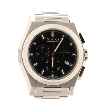 Gucci Pantheon Chronograph Quartz Watch Stainless Steel 42