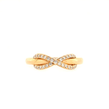 Tiffany & Co. Infinity Ring 18K Rose Gold and Diamonds