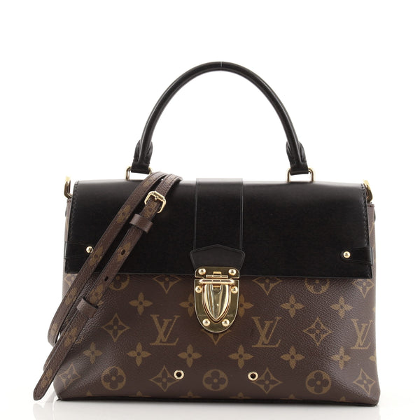 Louis Vuitton One Handle Flap Bag Monogram Canvas and Leather MM Brown  1265841