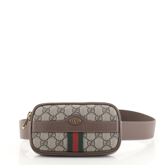 Gucci Ophidia Belt Bag GG Coated Canvas Mini