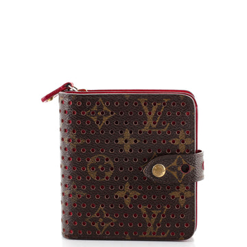 Louis Vuitton Compact Zip Wallet Perforated Monogram Canvas