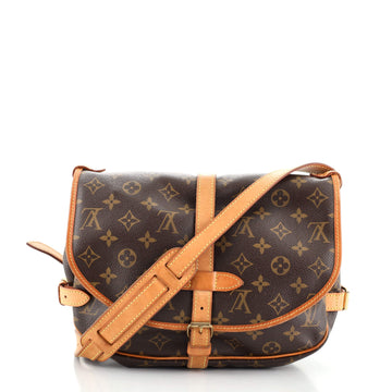 Louis Vuitton Saumur Handbag Monogram Canvas 30