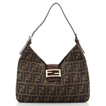 Fendi Vintage Shoulder Bag Zucca Canvas Medium