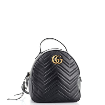 Gucci GG Marmont Backpack Matelasse Leather Small