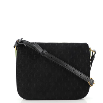 Saint Laurent Top Flap Satchel Monogram All Over Suede Medium