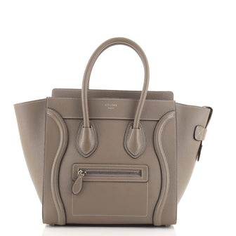Celine Luggage Bag Grainy Leather Micro