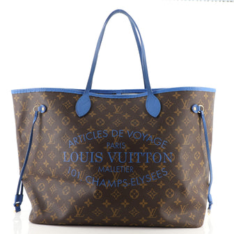 Louis Vuitton Neverfull Tote Limited Edition Ikat Monogram Canvas GM