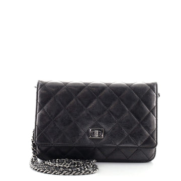 Chanel Reissue 2.55 Wallet on Chain Quilted Aged Calfskin