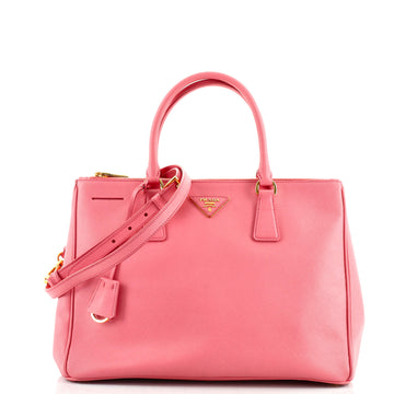 Prada Double Zip Lux Tote Saffiano Leather Medium