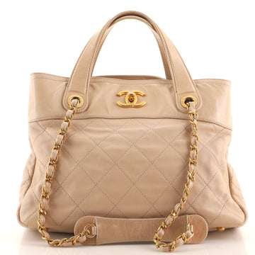 Chanel In The Mix Shopping Bag Quilted Calfskin Small