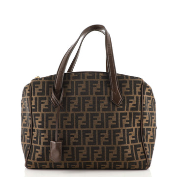 Fendi Double Zip Tote Zucca Canvas Medium