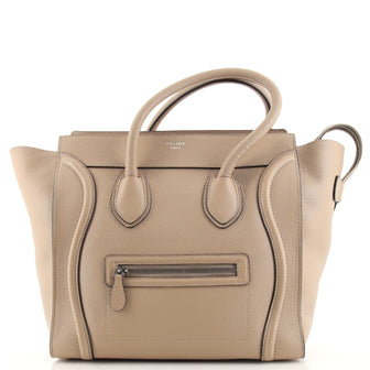 Celine Luggage Bag Grainy Leather Mini