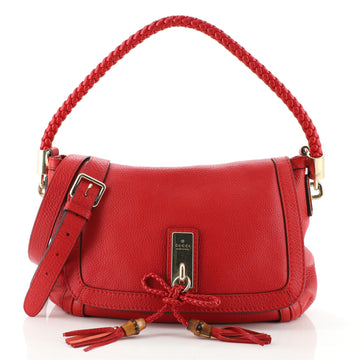 Gucci Bella Flap Shoulder Bag Leather Medium