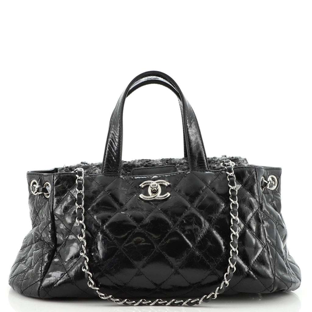 Chanel Tweed Shopping Tote w/ Robot, SS 2017