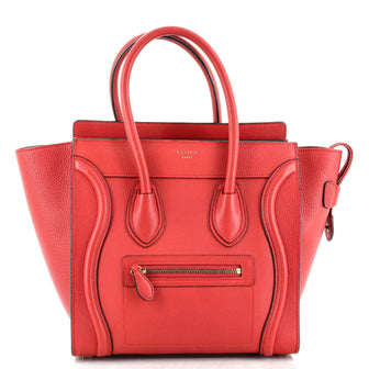 Celine Luggage Bag Grainy Leather Micro