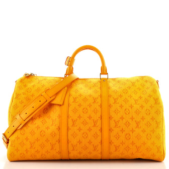 Louis Vuitton Keepall Bandouliere Bag Monogram Denim 50