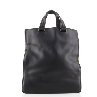 Bottega Veneta Checker Tote Leather with Intrecciato Nappa Tall