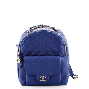 Chanel CC Day Backpack Quilted Caviar Large