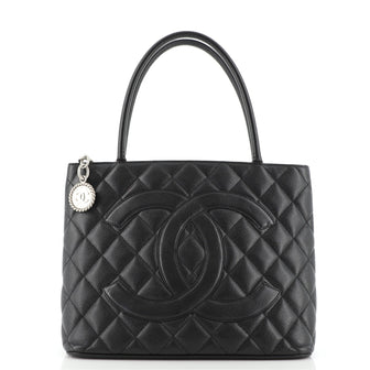 Chanel Medallion Tote Quilted Caviar